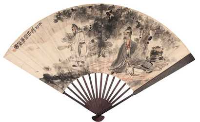 傅抱石   成扇